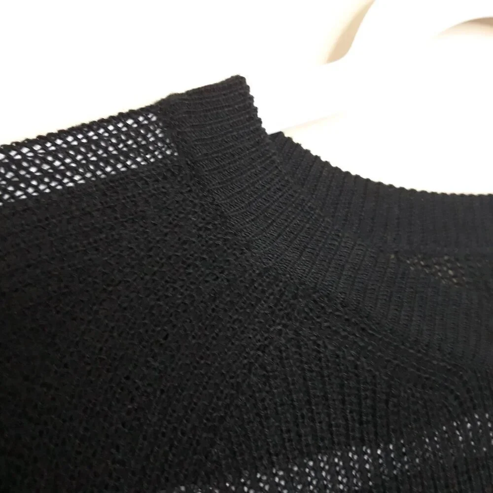 Men's Sweater Distressed Lightweight Crew Neck Cotton Streetwear Grunge